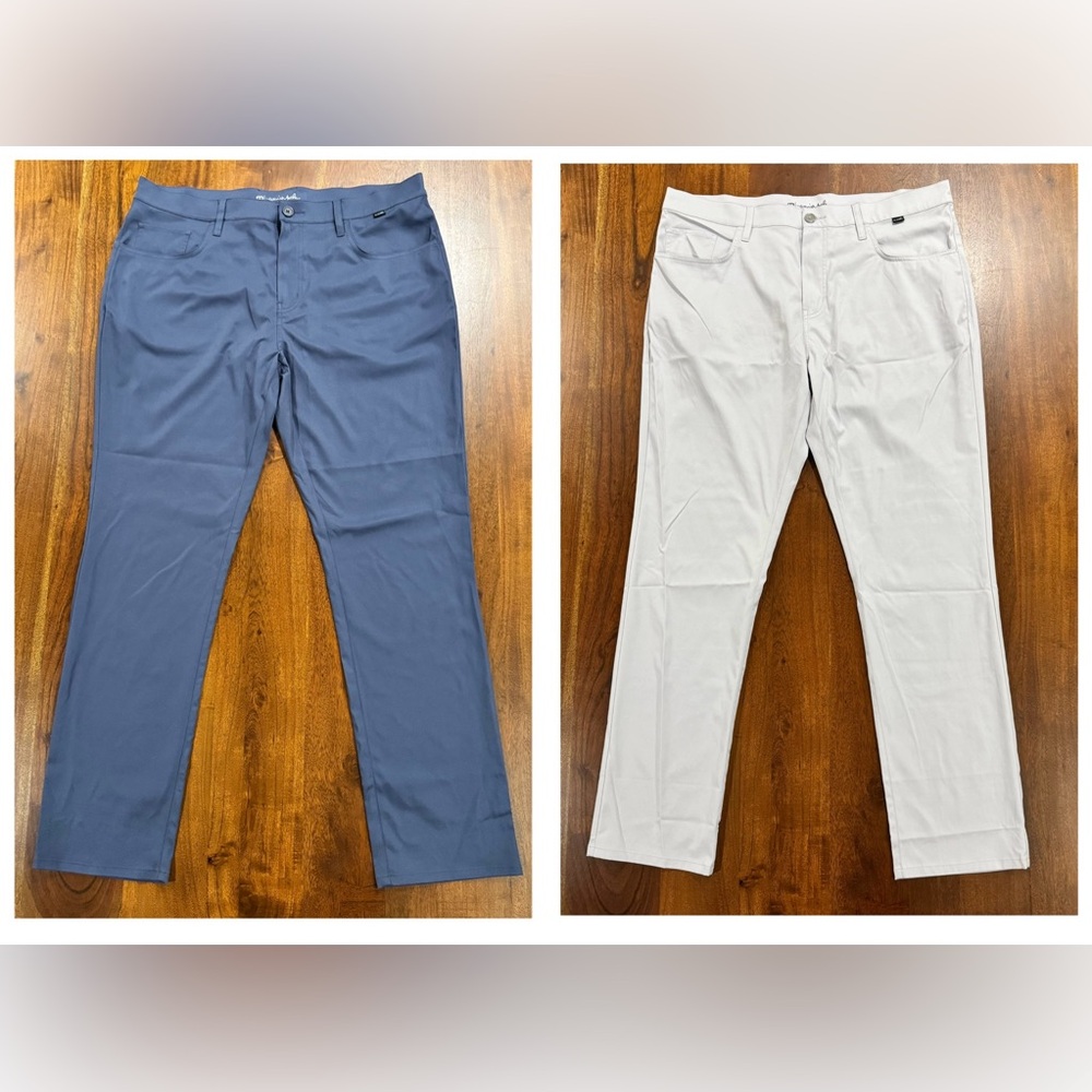 Bundle! Two Pairs Travis Mathew Open To Close Pants Men's Golf Stretch Sz 38x32